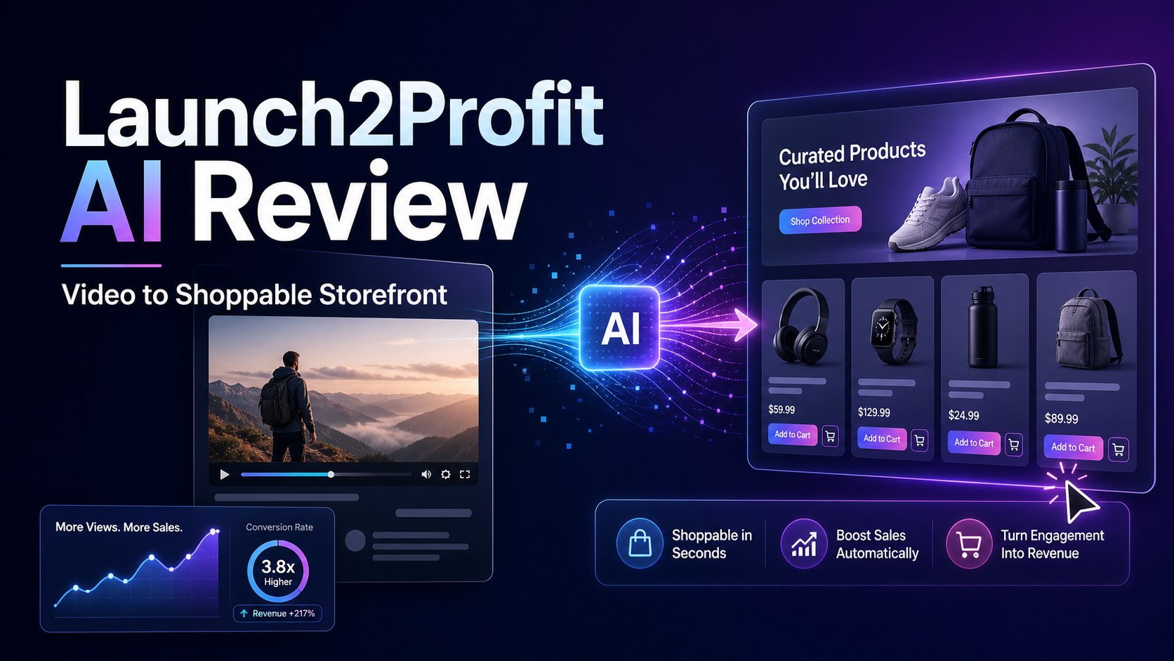Launch2Profit AI Review: Turn ANY YouTube Video Into a Shoppable Storefront