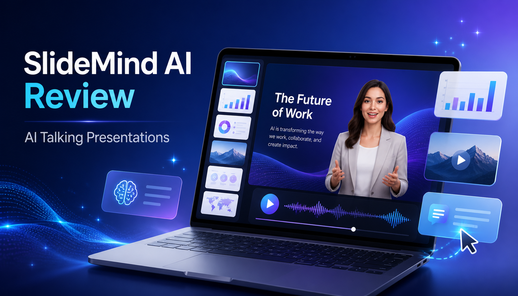 SlideMind AI Review: An AI App That Instantly Creates Stunning, Interactive and Engaging Talking Presentations