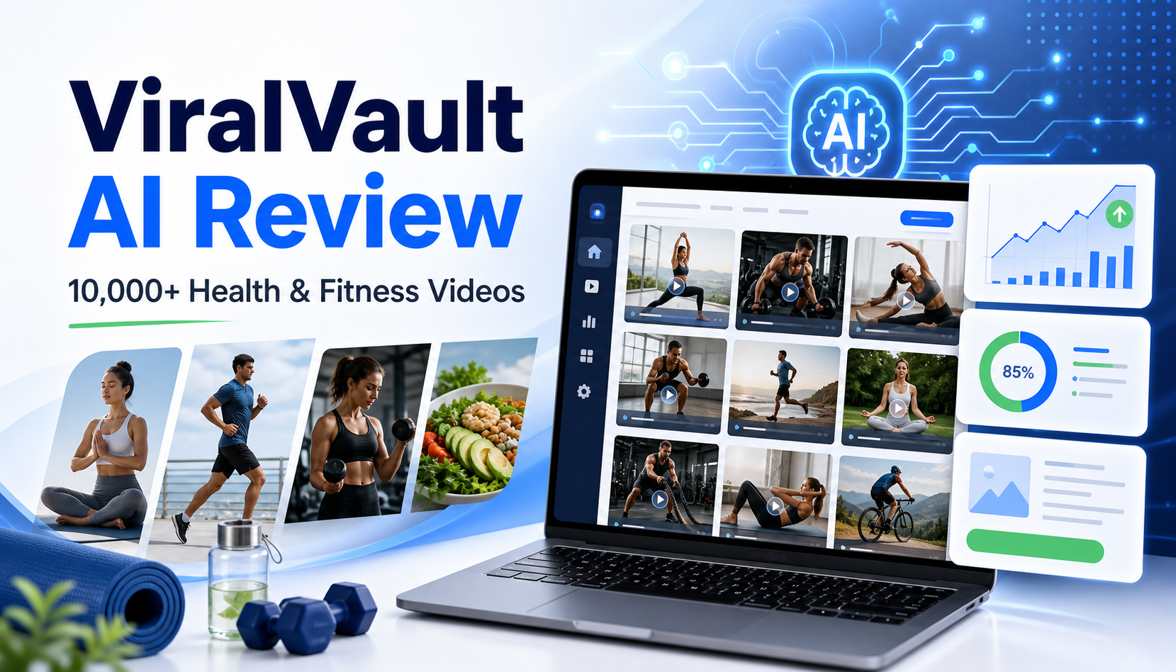 ViralVault AI Review: AI-Powered 10,000+ Videos Health and Fitness Website Builder