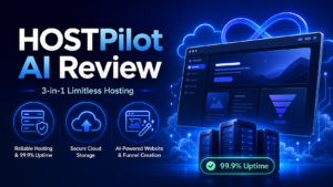 HOSTPilot AI Review: 3-in-1 Limitless Hosting With 99.9% Uptime, Cloud Storage & AI Website + Funnel Creation