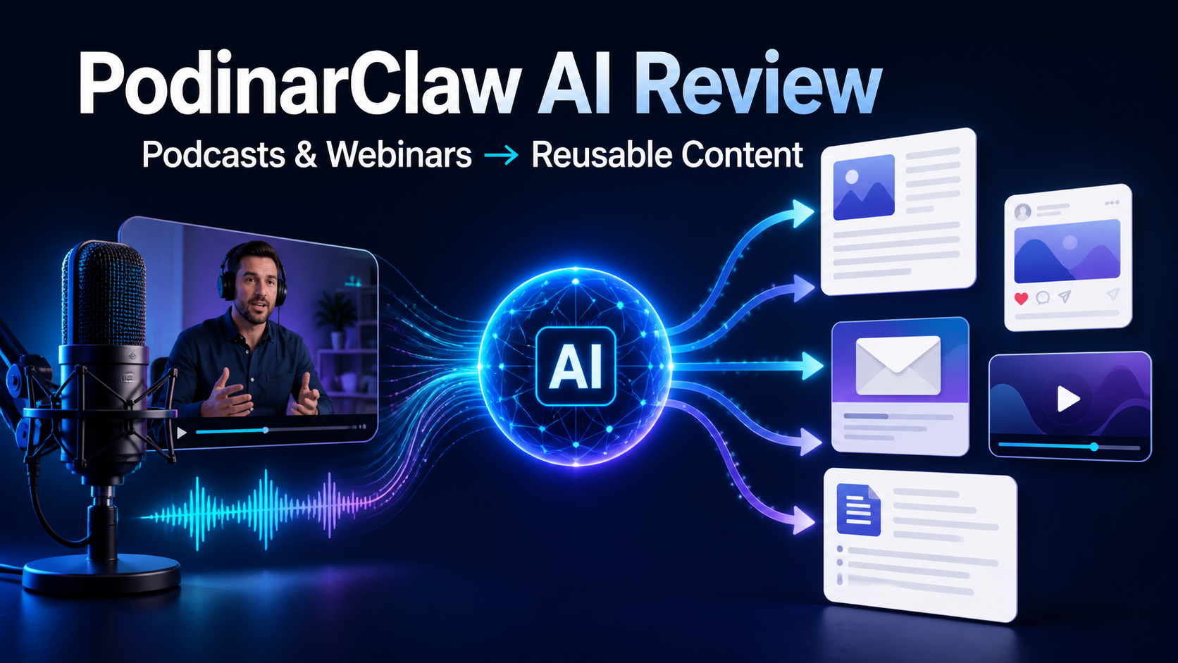PodinarClaw AI Review: Turns Podcasts & Webinars Into Reusable Content