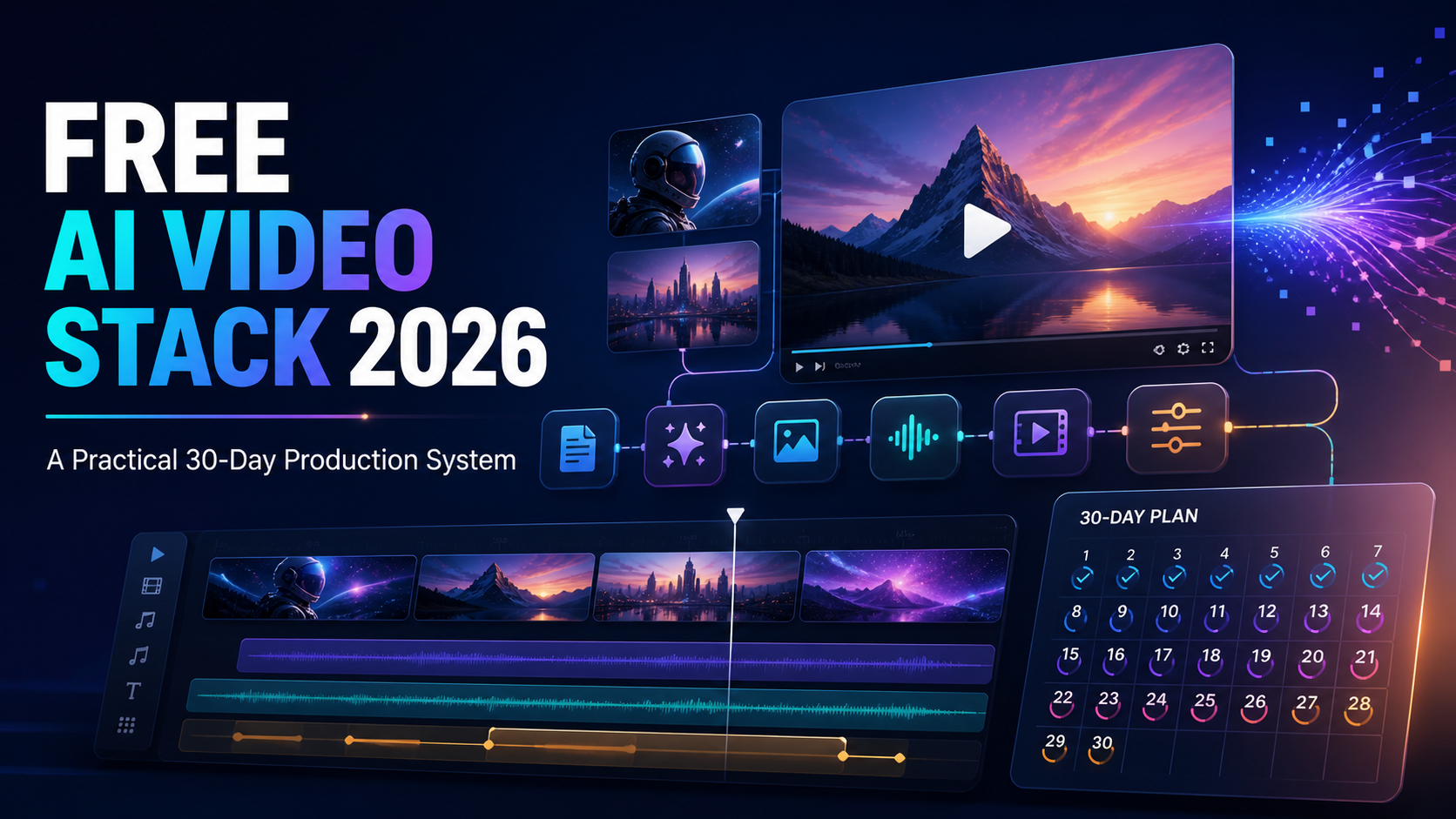 The Free AI Video Stack 2026: A Practical 30-Day Google AI Video Production System