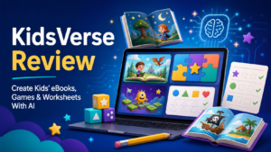 KidsVerse Review: Build Kids’ eBooks, Games, Worksheets and More With AI